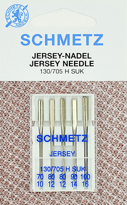 Иглы Schmetz джерси 130/705 H SUK (70x1, 80x2, 90x1, 100x1) 5 шт в Мытищах